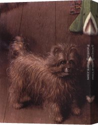 Wife Canvas Paintings - Portrait of Giovanni Arnolfini and his Wife [detail 4] by Jan van Eyck